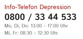 Hotline der Deutschen Depressionshilfe